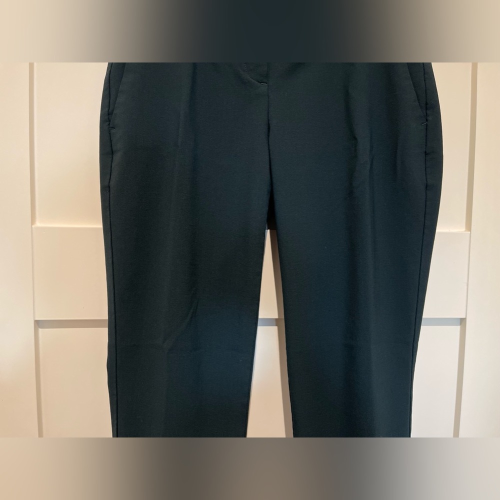 Theory Testra 2B Women’s Green/Forest Green Pants size 0 - Picture 3 of 14